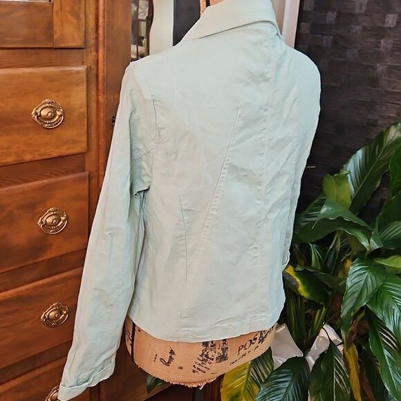 D.F.A. New York Chic Mint Green Jacket size Medium - Picture 8 of 12